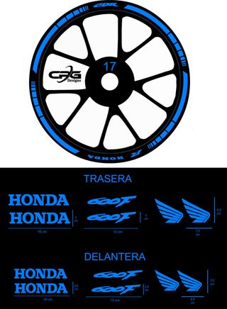 Pegatinas llantas Honda CBR 600F