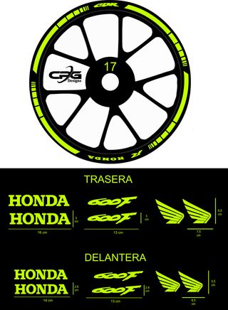 Pegatinas llantas Honda CBR 600F