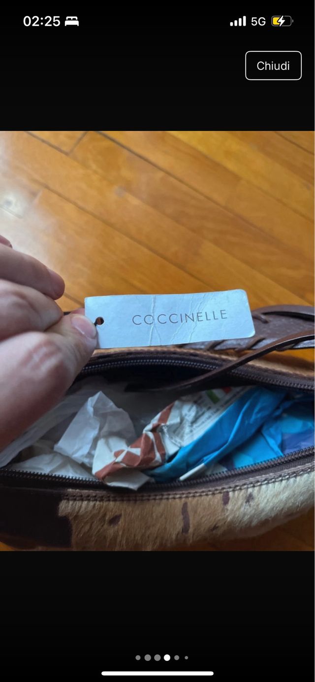 Coccinelle - Borsa in pelle bicolor