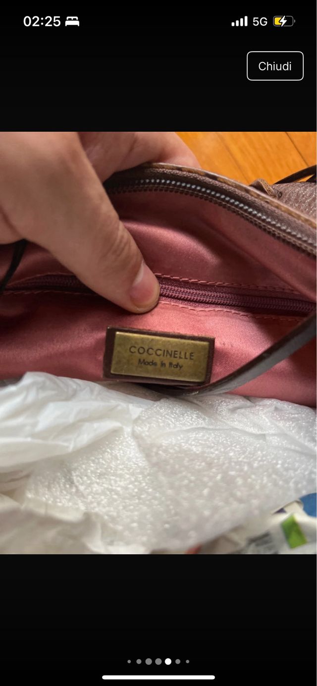 Coccinelle - Borsa in pelle bicolor