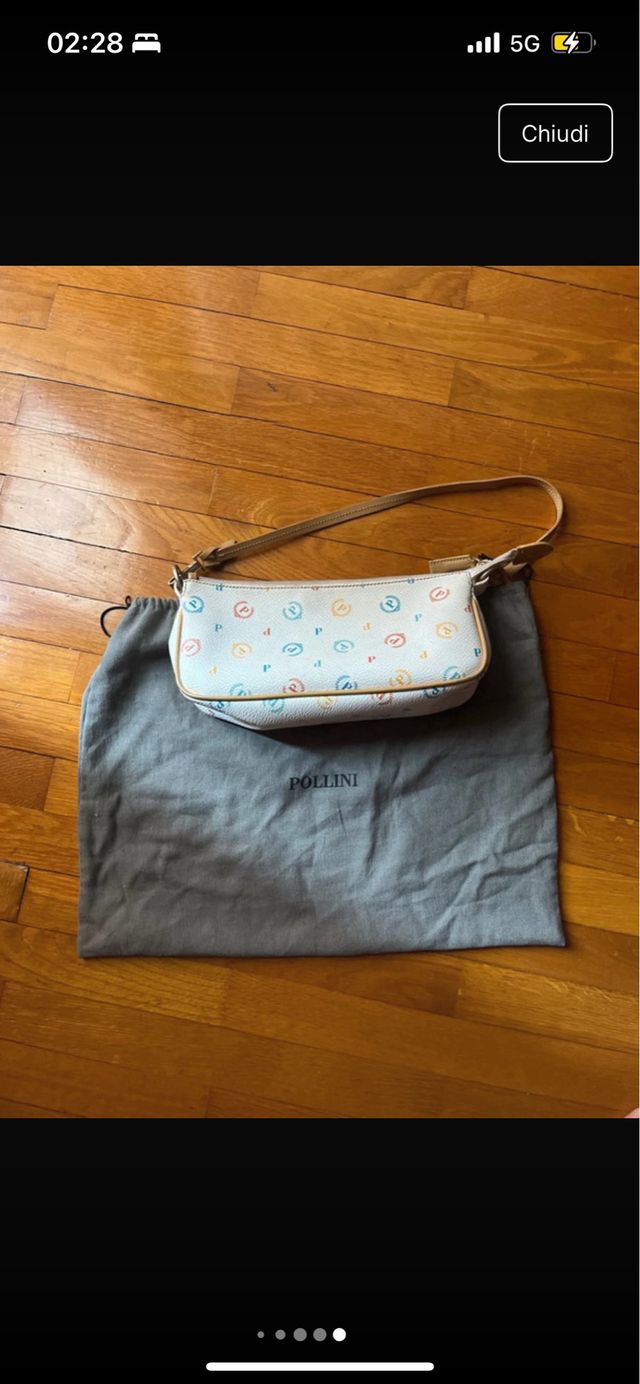 Borsetta Pollini - Pochette bianca