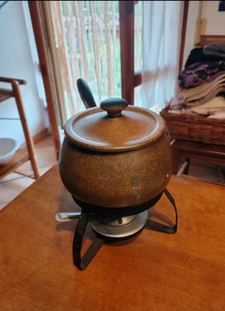 Fonduta vintage in rame