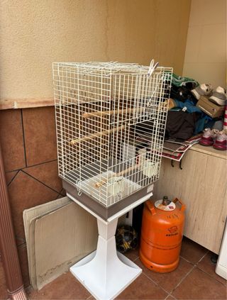 Jaula pajaros periquitos
