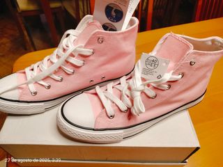 Converse altas rosa