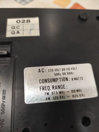 Radio despertador Oskar vintage