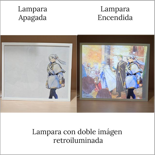 Lampara mágica retroiluminada anime manga