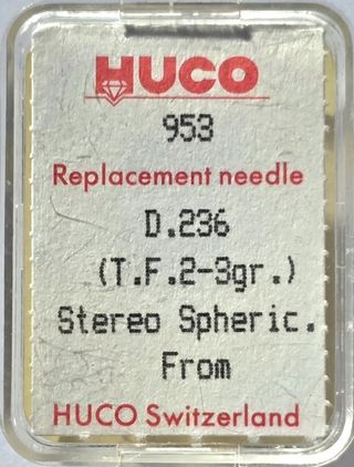 Aguja tocadiscos HUCO - Diamante 