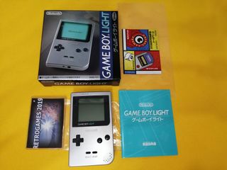 NINTENDO GAME BOY LIGHT SILVER MATCH SERIAL