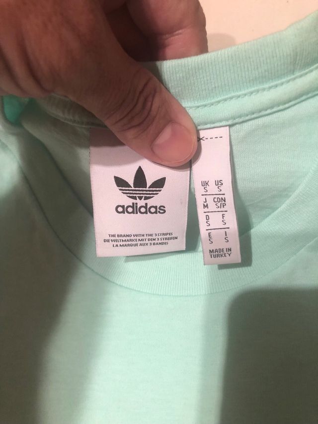 Camiseta Adidas Verde Agua Talla S