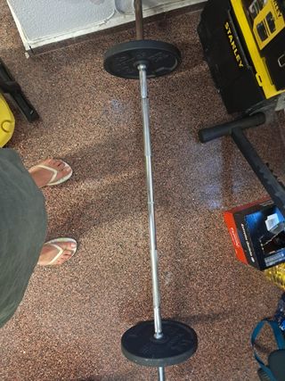 Barra de pesas 170cm,pesas desde 1,25 hasta 5kilos