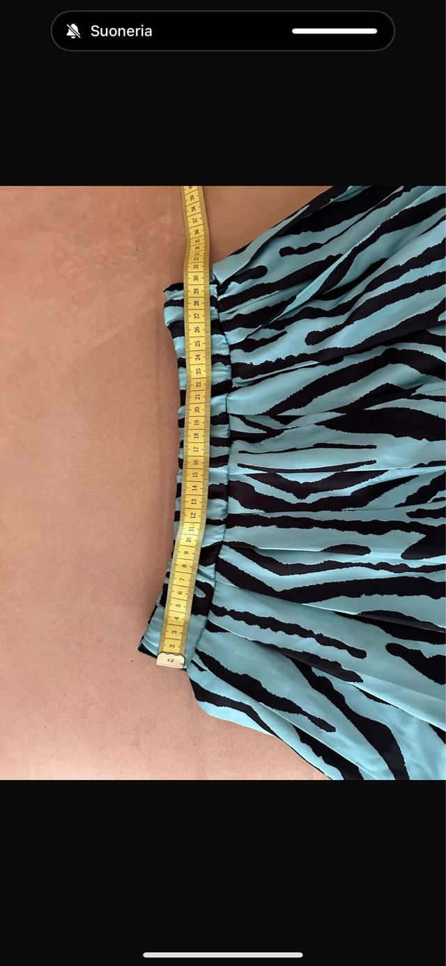 Gonna zebrata vintage