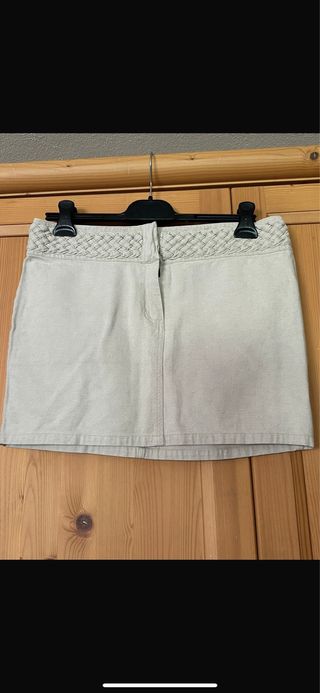 Gonna Alcott beige in lino