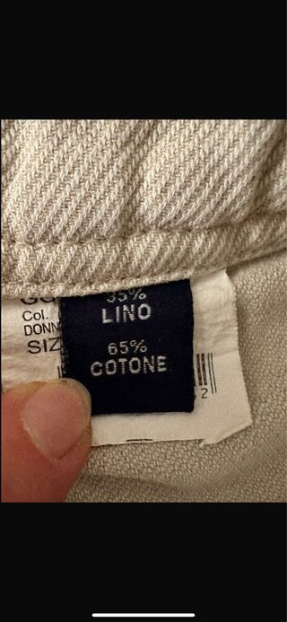 Gonna Alcott beige in lino