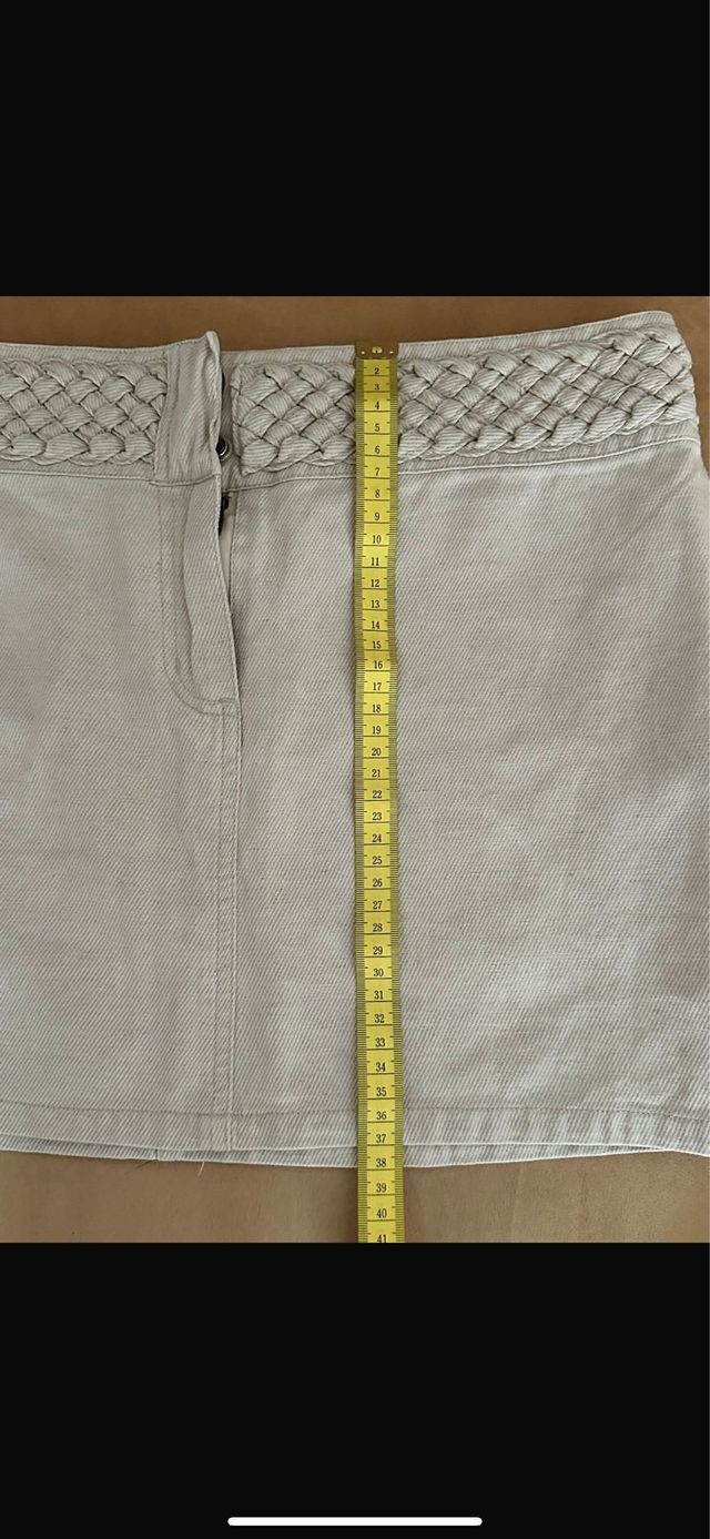 Gonna Alcott beige in lino