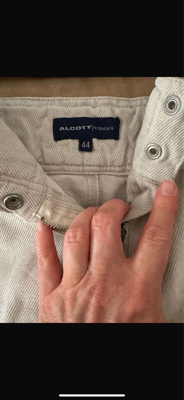 Gonna Alcott beige in lino