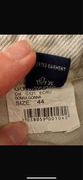 Gonna Alcott beige in lino