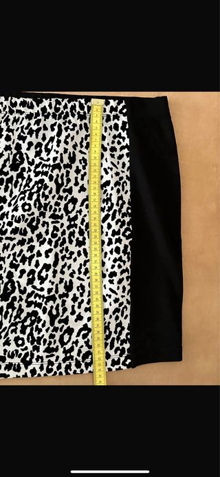 Gonna leopardo - bianca e nera