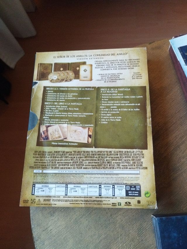 DVDs El Señor de los Anillos (versión extendida)