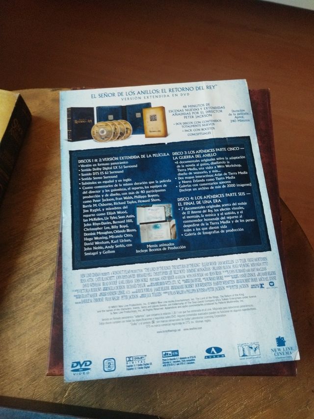 DVDs El Señor de los Anillos (versión extendida)