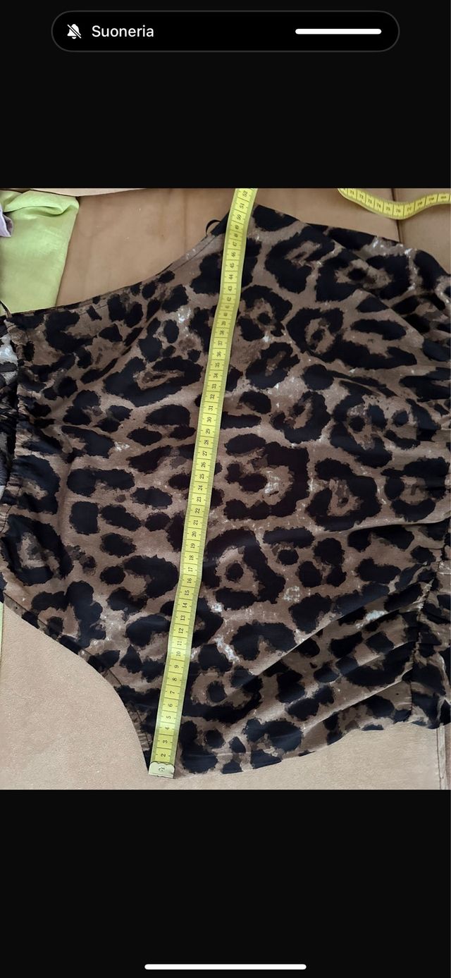 Vestito lungo stampa leopardo