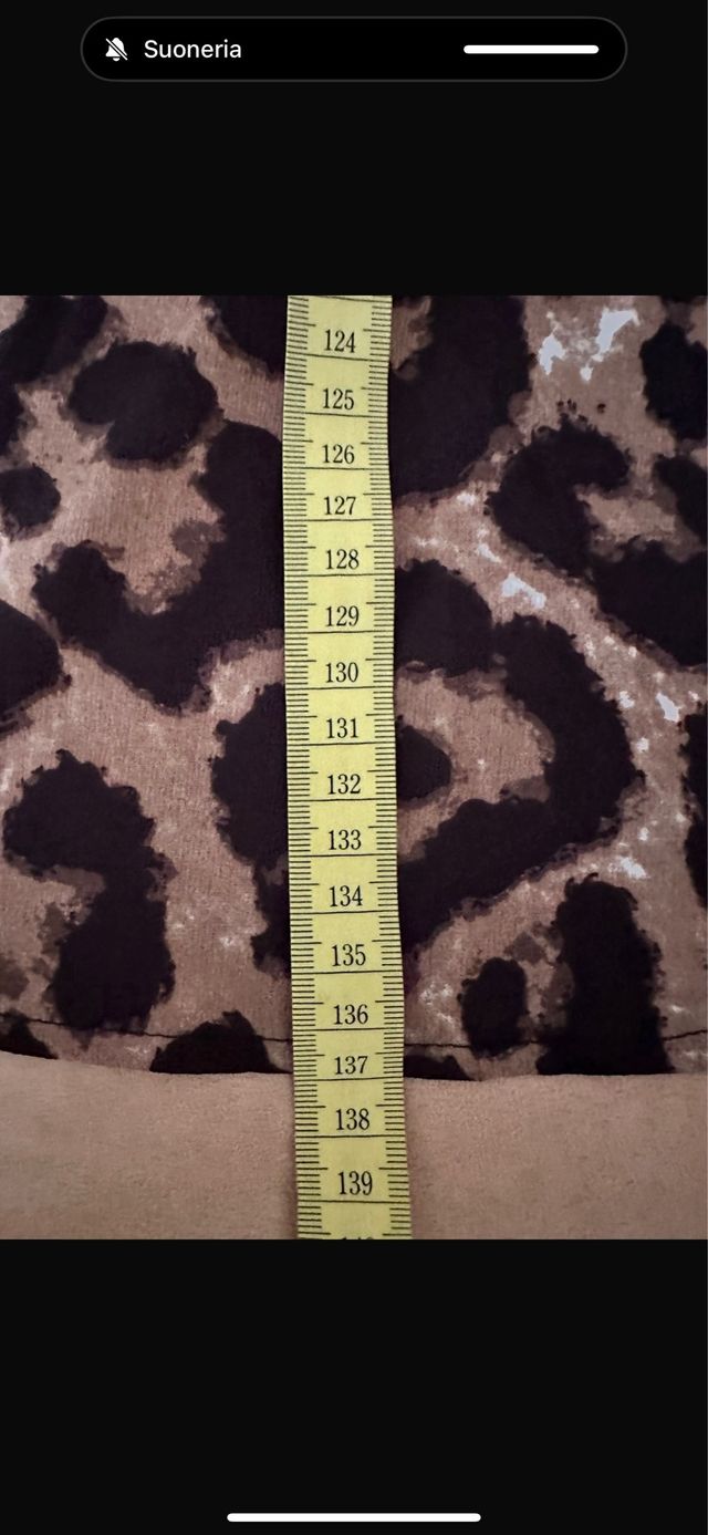 Vestito lungo stampa leopardo