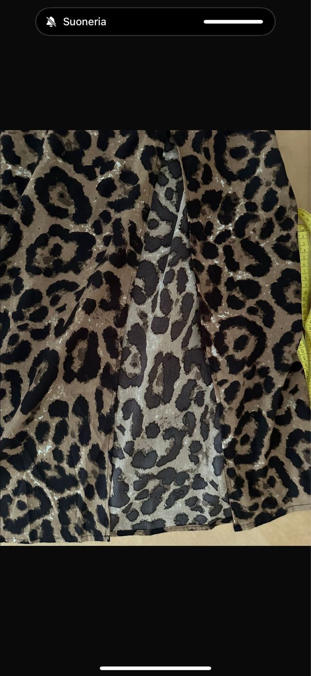Vestito lungo stampa leopardo