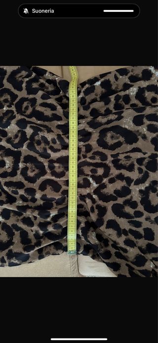 Vestito lungo stampa leopardo