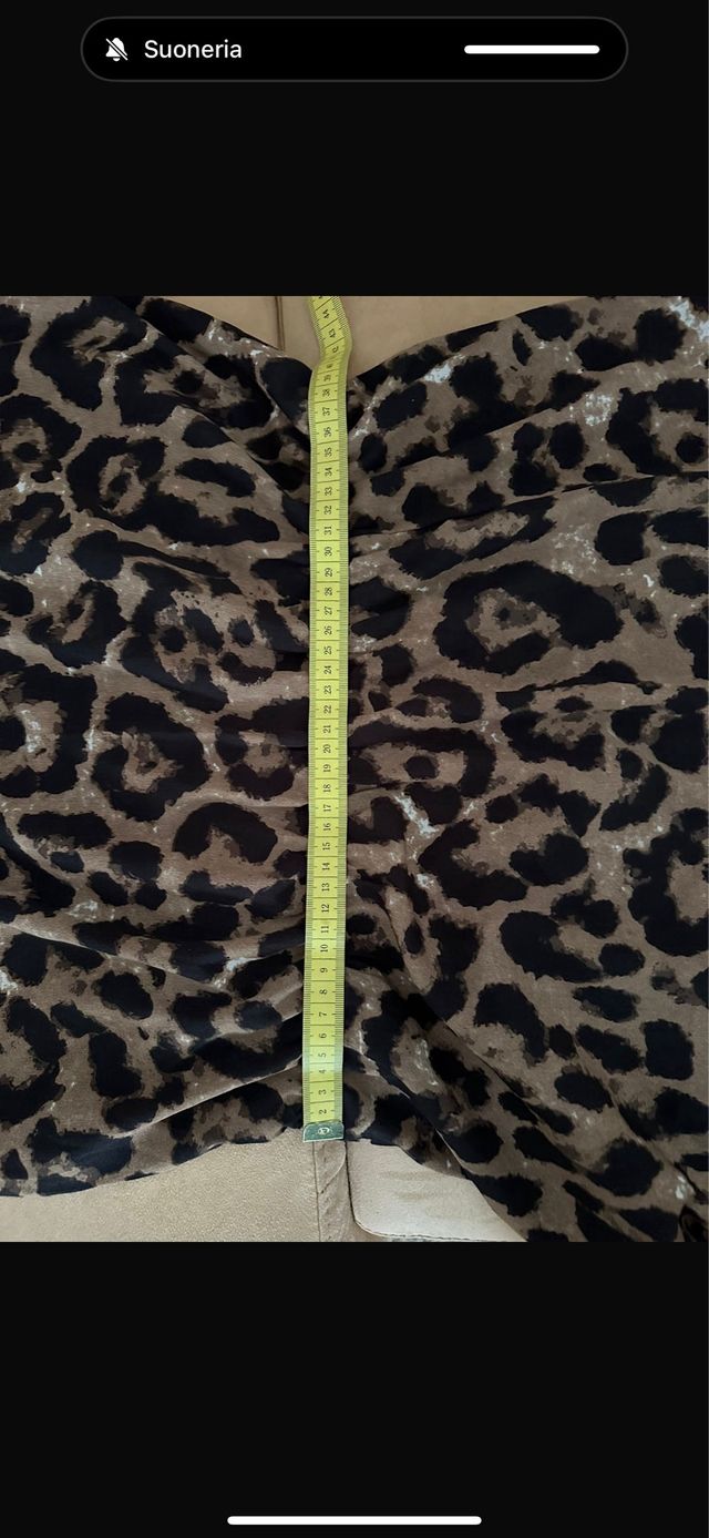 Vestito lungo stampa leopardo