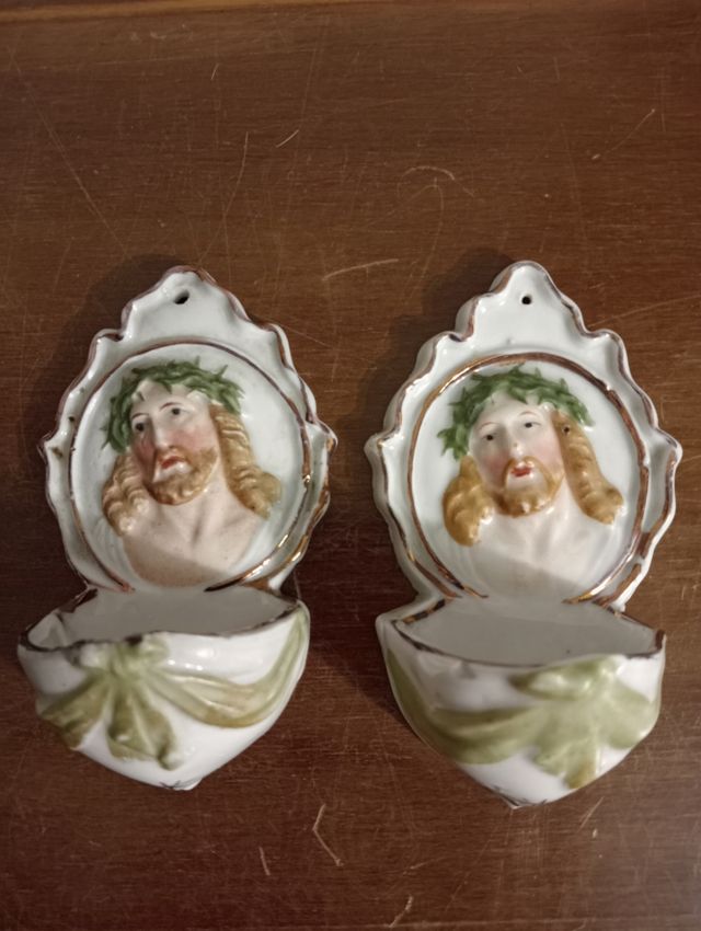 Acqua santiere antiche in porcellana - 2pz