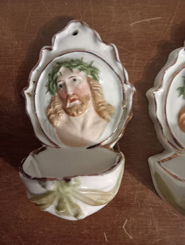 Acqua santiere antiche in porcellana - 2pz