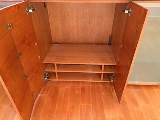 Mueble TV madera & cristal