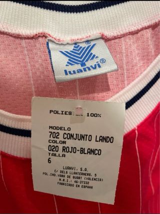 Camiseta PAMESA roja años 90