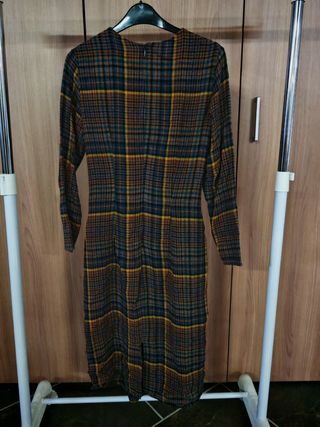 Vestido cuadros Mango talla S