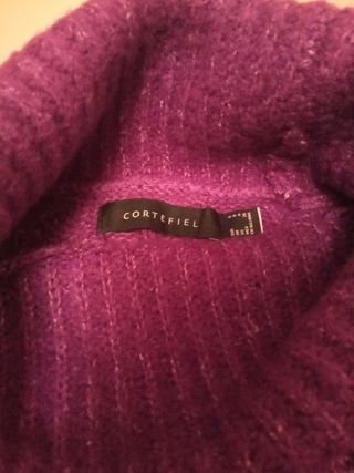 Jersey Cortefiel morado - Talla S