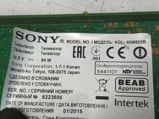 Kit 10 tiras LED DE TV SONY KDL-40W605B