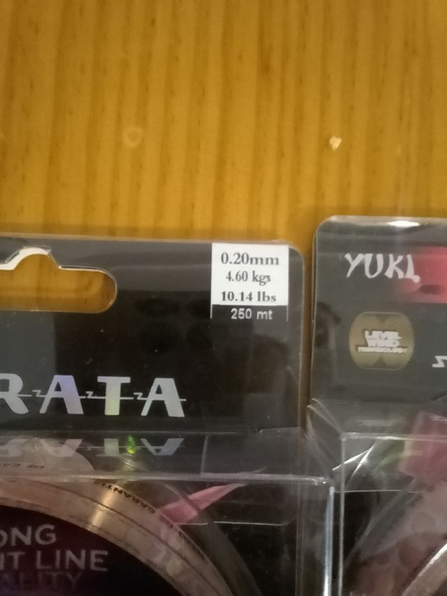 4 Carretes Hilo Pesca Yuki Orata