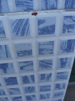 Azulejos mosaico 13uds blanco-azul