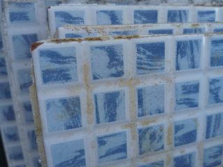 Azulejos mosaico 13uds blanco-azul