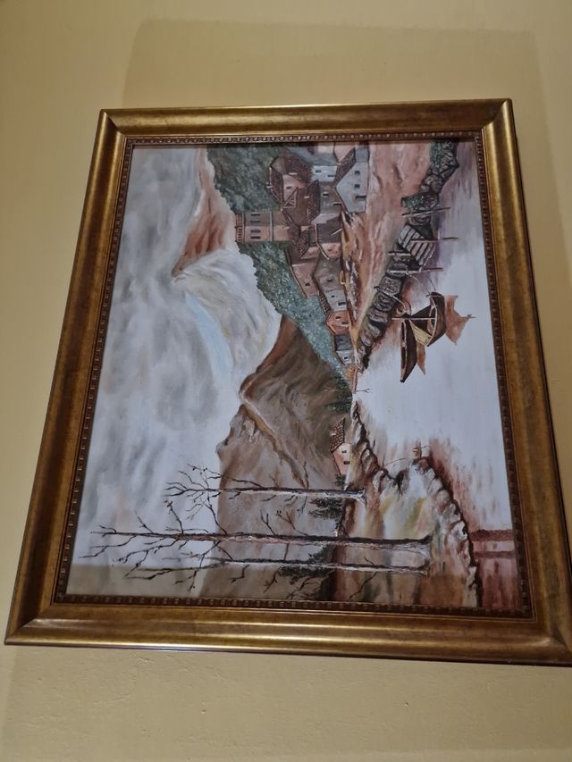 Cuadro paisaje óleo