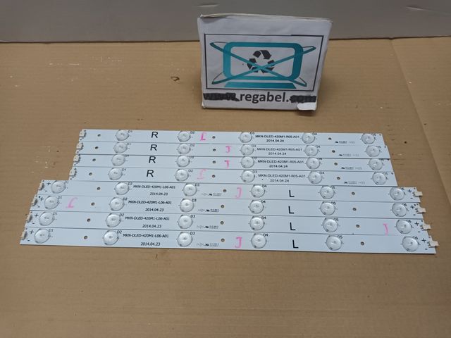 Kit 8 tiras LED DE TV MANTA LED 4203