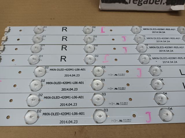 Kit 8 tiras LED DE TV MANTA LED 4203