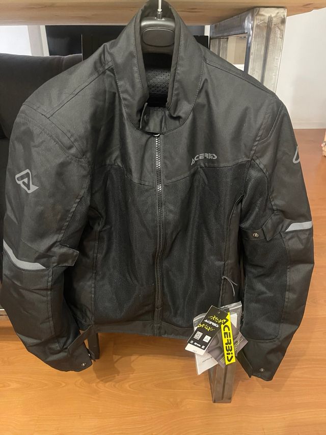 Chaqueta moto Acerbis negra verano