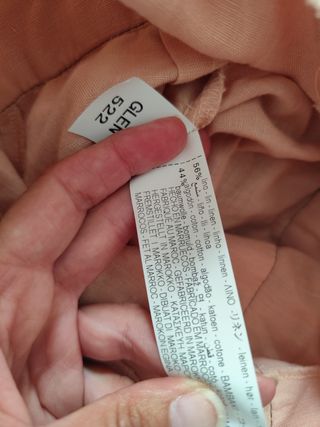 Mono corto Zara rosa lino 
