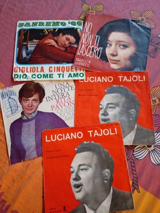 5 copertine Vinili 45 giri