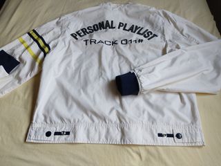 Chaqueta bomber blanca