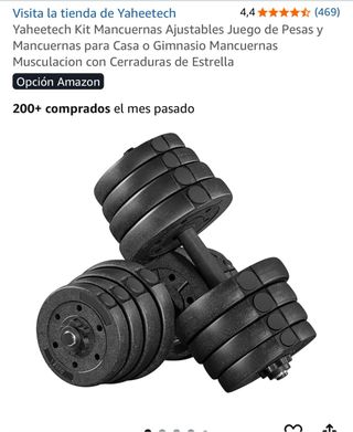 Kit pesas 2 mancuernas ajustables