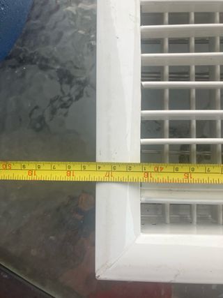 Rejilla ventilación blanca