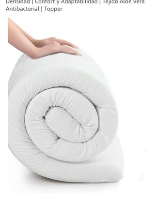 topper colchon ergonomico aloe vera 120 x 180 x 15