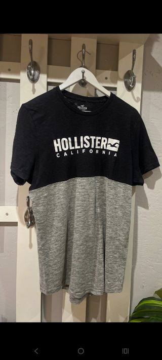 Camiseta Hollister bicolor