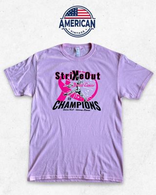 Camiseta Strike Out Cancer Rosa Talla M